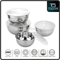Stainless Steel Salad Bowl, Mixing Bowl with Lid, Fresh Bowl with PP lid